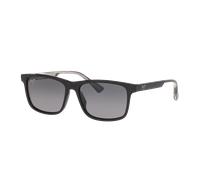 Maui Jim Man Sunglass Okina - Frame color: Black Shiny, Lens color: Grey Gradient Polarized
