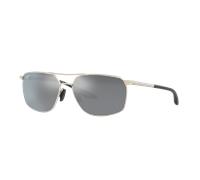Maui Jim Man Sunglass Puu Kukui - Frame color: Silver, Lens color: Neutral Grey Polarized