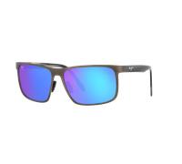 Maui Jim Man Sunglass Wana - Frame color: Dark Gunmetal, Lens color: Blue Hawaii Mirror Polarized