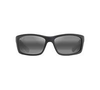 Maui Jim Men’s 766-02MD Sunglasses, negro mate-blanco-azul, 61/17/127