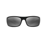 Maui Jim Men's Big Wave Sunglasses, Grey Big Wave Black Matte, One Size