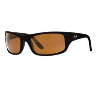 Maui Jim Men's MJ0202S-002 Peahi Square/Rectangle Sunglasses in Black Maui Jim Black One Size