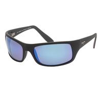Maui Jim Men's MJ0202S-004 Peahi Square/Rectangle Sunglasses in Black Maui Jim Black One Size