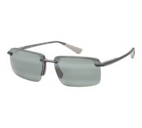 Maui Jim Men's MJ0626S-004 Laulima Square/Rectangle Sunglasses in Black Maui Jim Black One Size