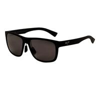 Maui Jim Men's MJ0670S-001 Puakea Square/Rectangle Sunglasses in Black Maui Jim Black One Size