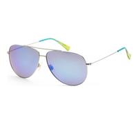 Maui Jim Men's MJ0674S-003 Hauoli Aviator/Navigator Sunglasses in Silver Maui Jim Silver One Size