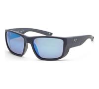 Maui Jim Men's MJ0896S-002 Amberjack Square/Rectangle Sunglasses in Blue Maui Jim Blue One Size
