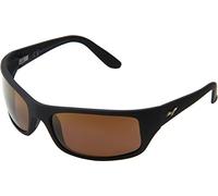 Maui Jim Men's Polarized Peahi H202-2M Black Rectangle Sunglasses