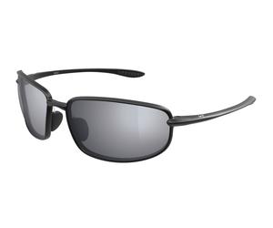 Maui Jim MJ0370S 005 Unisex Sunglasses Bio-injected Black Silver Squared