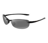 Maui Jim MJ0405S 001 Unisex Sunglasses Injected Black Grey Round