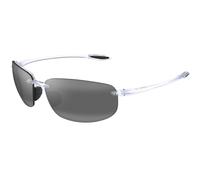 Maui Jim MJ0407S 005 Unisex Sunglasses Injected Crystal Grey Squared