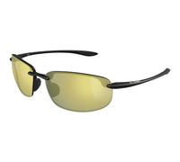 Maui Jim MJ0407S 080 Unisex Sunglasses Bio-injected Black Gold Squared