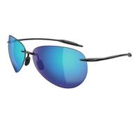 Maui Jim MJ0421S 006 Unisex Sunglasses Injected Black Blue Pilot