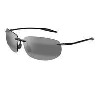 Maui Jim MJ0422S 001 Unisex Sunglasses Injected Black Grey Squared