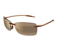 Maui Jim MJ0423S 002 Unisex Sunglasses Injected Brown Bronze Squared