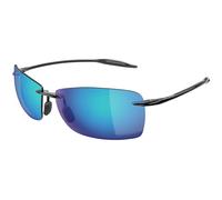 Maui Jim MJ0423S 040 Unisex Sunglasses Injected Black Blue Squared