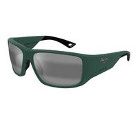 Maui Jim MJ0664SA 003 Man Sunglasses Injected Green Grey Squared