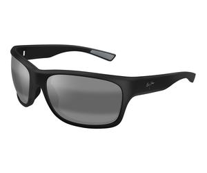 Maui Jim MJ0681S 001 Man Sunglasses Bio-injected Black Grey Squared