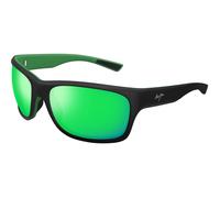 Maui Jim MJ0681S 003 Man Sunglasses Bio-injected Black Green Squared