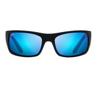 Maui Jim - Peahi Black Matte Rubber Bleu Hawai Minéral SuperThin - Sunglasses