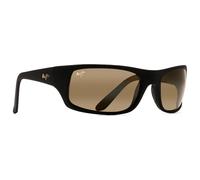 Maui Jim - Peahi Noir Mat Caoutchouc H ronze Minéral Superthin - Sunglasses