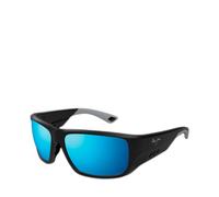 Maui Jim - Keha Noir Mat Bleu Hawaï Minéral SuperThin - Sunglasses