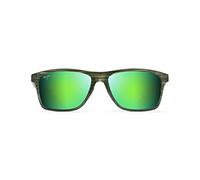 Maui Jim Onshore Sunglasses Olive Stripe Fade / Maui Green Polarized