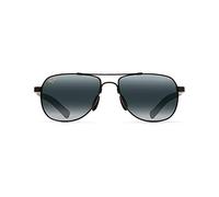 Maui Jim Unisex Guardrails Sunglasses, Gry Guardrails Gloss Blac, 58/17