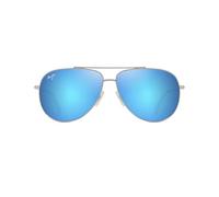 Maui Jim - Hauoli Argent Brillant Bleus Verts Bleu Hawaï MauiPure - Sunglasses