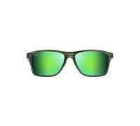 Maui Jim Onshore Sunglasses Olive Stripe Fade / Maui Green Polarized