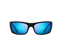 Maui Jim Unisex Sunglasses, Blue Peahi Black Matte, 65, Blue Peahi Black Matte, 65