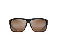 Maui Jim Unisex's alenuihaha Sunglasses, Dark Brown Striped/Hcl Bronze Polarised, Large