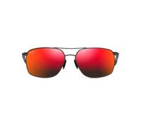 Maui Jim Unisex's Puu Kukui Sunglasses, Dark Gunmetal/Hawaii Lava Polarized, One Size
