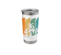 Maui Palm Trees Swaying in The Wind Beach Hawaii Vacation Stainless Steel Insulated Tumbler