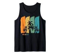 Maui Palm Trees Swaying in The Wind Beach Hawaii Vacation Tank Top