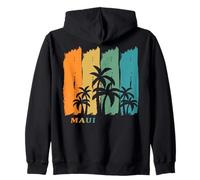 Maui Palm Trees swaying in the Wind Beach Hawaii Vacation Zip Hoodie