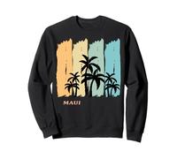 Maui Palm Trees swaying in the Wind Beach Vacation Hawaii Sweatshirt