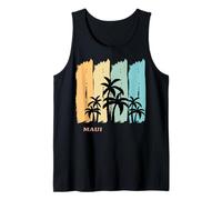 Maui Palm Trees Swaying in The Wind Beach Vacation Hawaii Tank Top