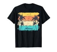 Maui Palm Trees swaying in the Wind Vacation Beach Hawaii T-Shirt