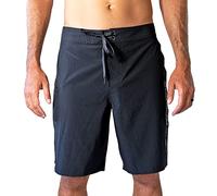Maui Rippers Mens 21" Board Short Swim Trunks 4-Way Stretch with Large Pockets, Black, 34A