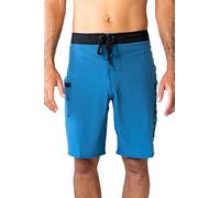 Maui Rippers Mens 21" Board Short Swim Trunks 4-Way Stretch with Large Pockets, Midnight Blue, 34