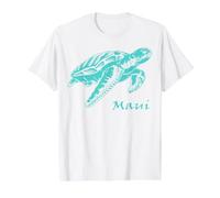 Maui Sea Turtle Snorkeling Diving Ocean Souvenir Hawaii Gift Value Graphic T-Shirt, Men, White, XL