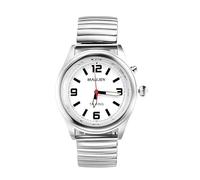 MAUJOY German Men's Talking Watch with Alarm Function Announcement of the time and date with day of the week2, Style 6, Bracelet