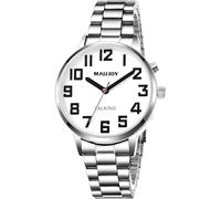 MAUJOY Mens Talking Speaking Watch English Talking Watch English Voice Quartz Watch Talking Watches for Blind People and Visually Impaired Elderly