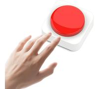 MAUJOY Talking Button Clock (British English Voice) - Loud Clear Time/Date Announcement, Alarm Function, Easy to use,Perfect for Visually Impaired Seniors, Blind People & Amnesiacs