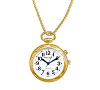 MAUJOY Talking Pendant Watch with Chain Announces Time, Date, Day & Alarm