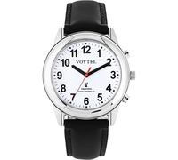 MAUJOY Talking Watch for Men for Blind Seniors with Visual Impairment, Loud and Clear Voice, Speaks German, Black-A, Classic