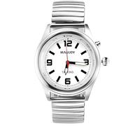 MAUJOY Talking Watch for Women for Blind Seniors with Visual Impairment, Loud and Clear Voice, Speaks German, Black-A, Classic