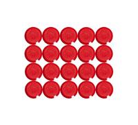 MAUL 15 mm 0.17 kg Maulpro High Quality Round Magnet for Whiteboards - Red (Pack of 20)