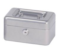 Maul 18540 Cash Box Silver 300x90x245mm Steel Cylinder-Lock 2 Keys